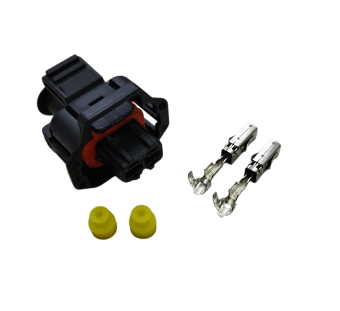 Комплект разъёма 1928404213 Bosch; 2-pin чёрный (code II) (Арт: 120-2-025)