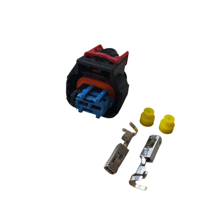 Комплект разъёма 1928А00517 (1 928 405 521) Bosch; 2-pin синий (code I)( арт: 120-2-030).