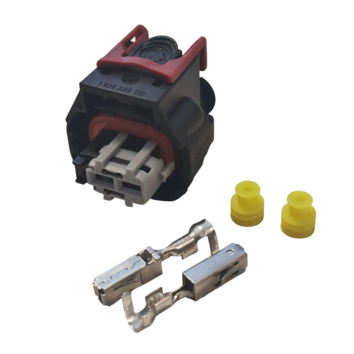 Комплект разъёма 1928А00517 (1 928 405 527) Bosch; 2-pin серый (code II) ; (арт: 120-2-035)