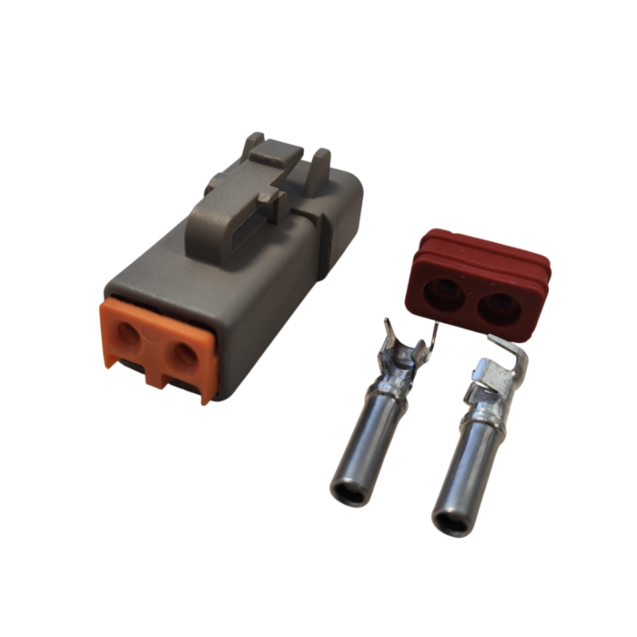 Комплект разъема DTP06-2S Deutsch, 2-pin ; (арт: 120-2-026).