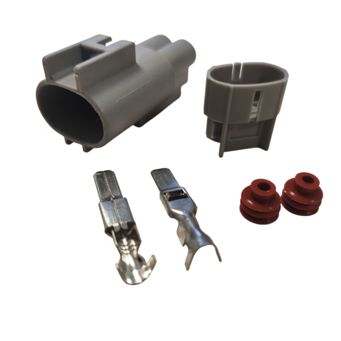 Комплект разъёма 6-176143-6 Econoseal ; 2-pin male серый ; (арт: 121-2-032).